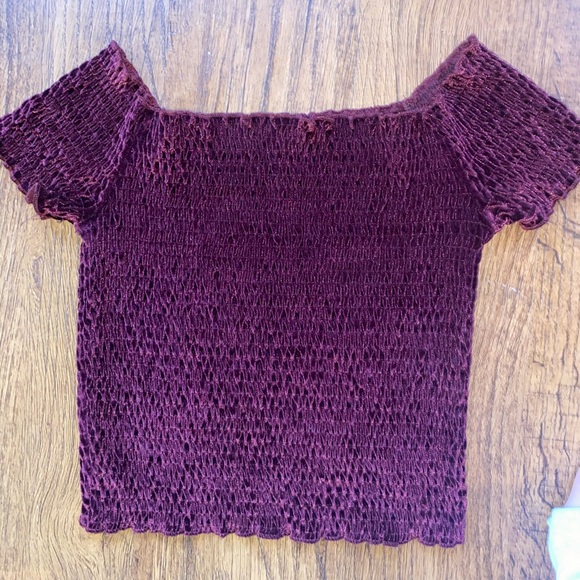 Light Before Dark (UO) Fitted Top Off the Shoulder - Picture 3 of 5